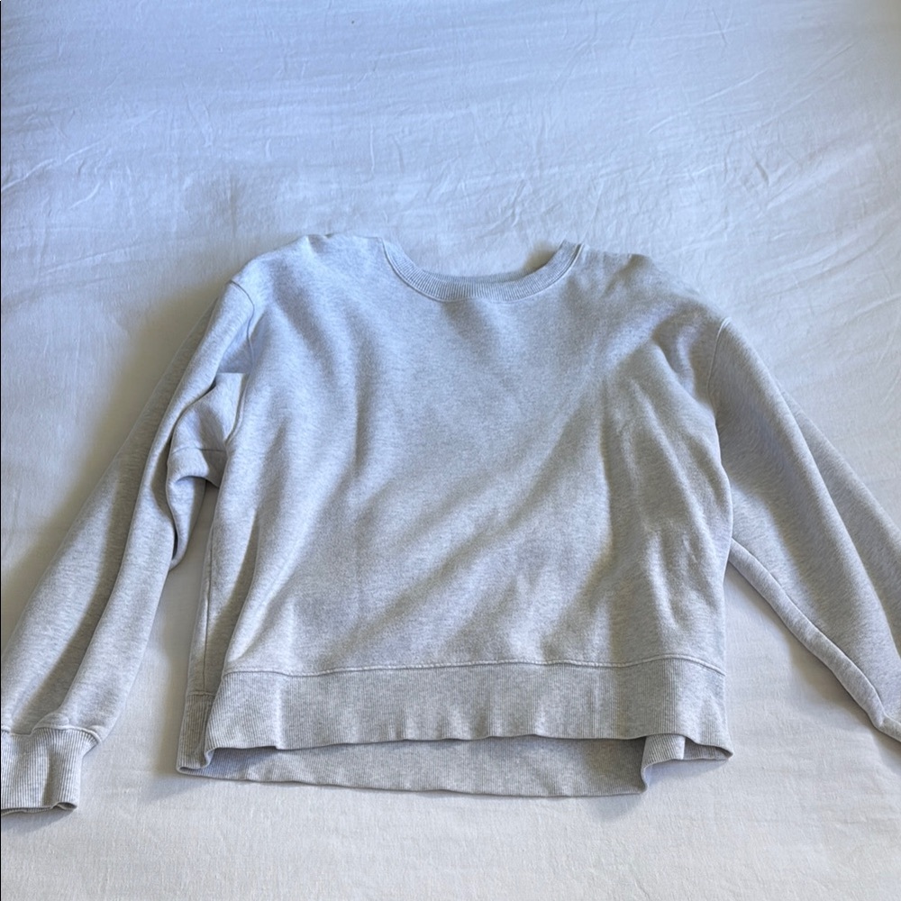 TNA Light Gray Cozy Crewneck